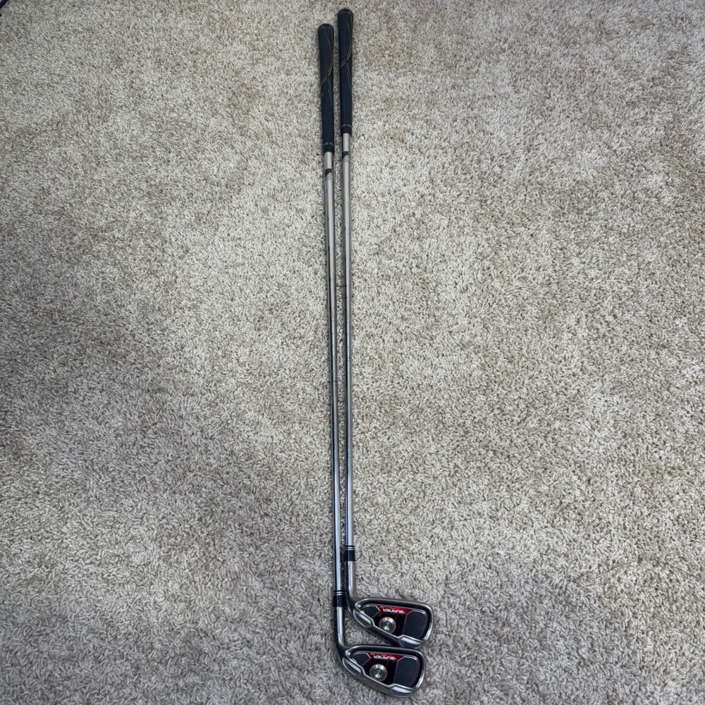 TaylorMade Burner Plus Irons 5 & 6 Iron‎ Golf Clubs Uniflex Steel RH Preowned